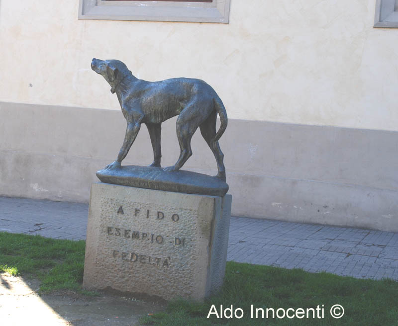 BORGO SAN LORENZO: MONUMENTO AL CANE FIDO 1' IMMAGINE
